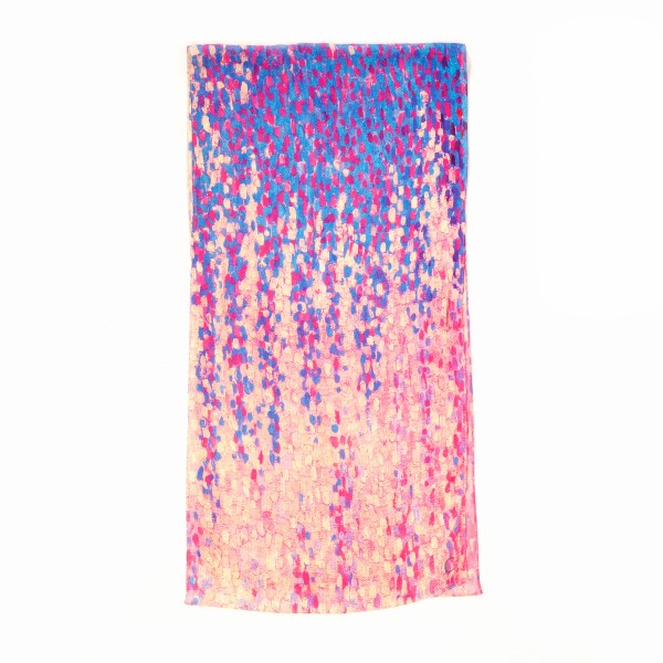 POINTILLISM . Scarf . pink blue . edited by muse